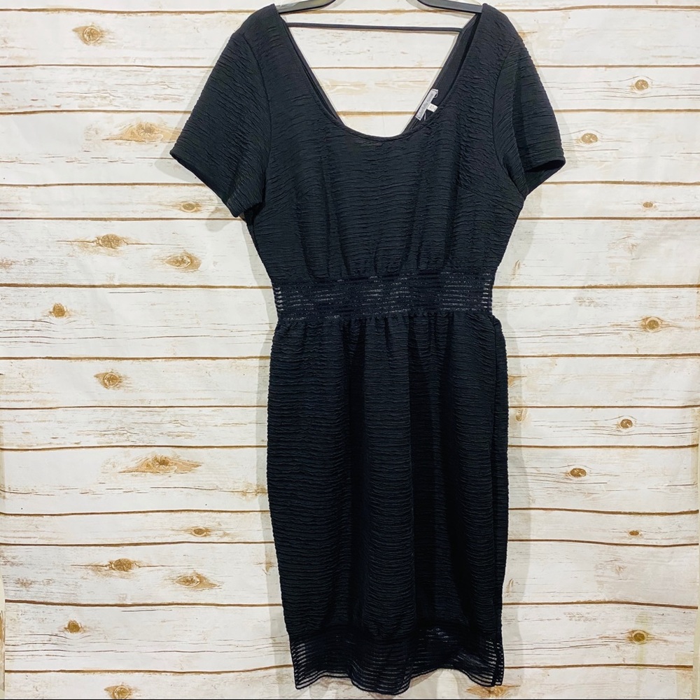Charlotte Russe plus size black short sleeve dress